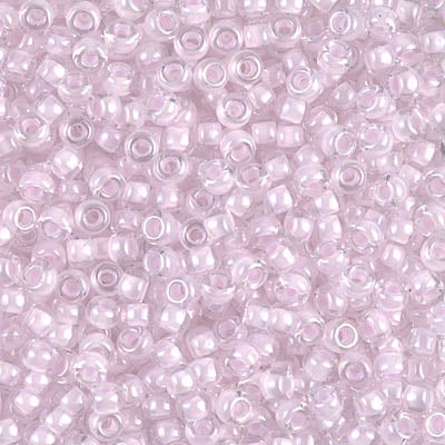 Miyuki 8/0 Seed Beads - 8-207 - Pink Lined Crystal
