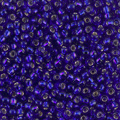 Miyuki 8/0 Seed Beads - 8-020 - Silver Lined Cobalt