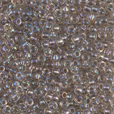 Miyuki 8/0 Seed Beads - 8-2195 - Taupe Lined Crystal AB
