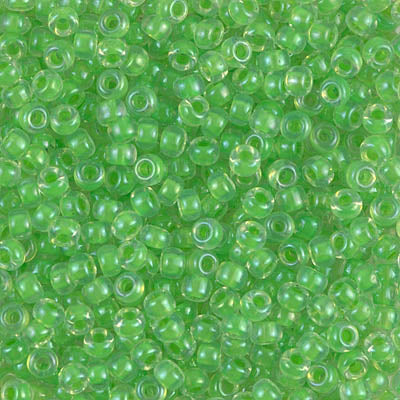 Miyuki 8/0 Seed Beads - 8-228 - Light Green Lined Crystal