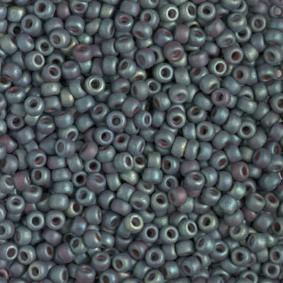 Miyuki 8/0 Seed Beads - 8-2333 - Matte Met Blue Slate Gold Iris