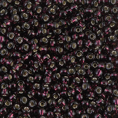 Miyuki 8/0 Seed Beads - 8-2428 -  S/L Extra Dk Smoky Amethyst