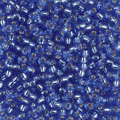 Miyuki 8/0 Seed Beads - 8-2431 -  S/L Dk Cornflower Blue