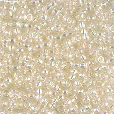 Miyuki 8/0 Seed Beads - 8-2442 - Crystal Ivory Gold Luster