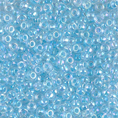Miyuki 8/0 Seed Beads - 8-269 - Glacier Blue Lined Crystal AB