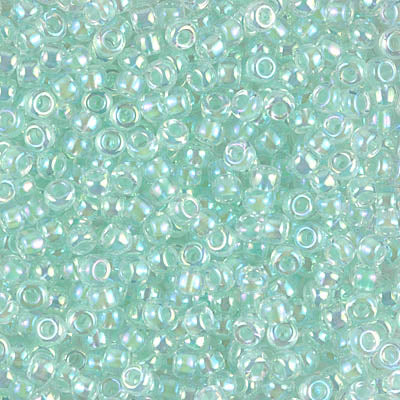 Miyuki 8/0 Seed Beads - 8-271 - Light Mint Green Lined Crystal AB