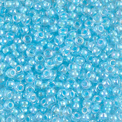 Miyuki 8/0 Seed Beads - 8-278 - Aqua Lined Crystal AB