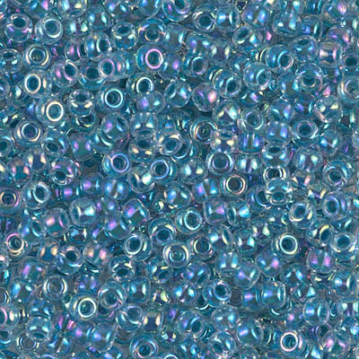 Miyuki 8/0 Seed Beads - 8-279 - Marine Blue Lined Crystal AB