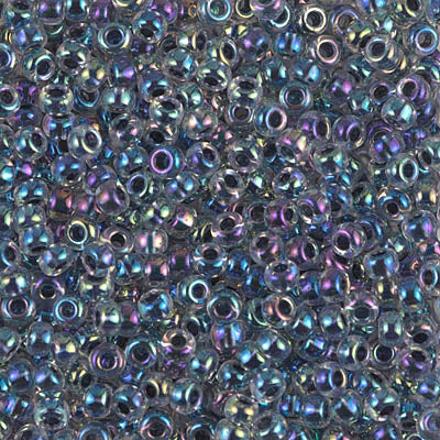 Miyuki 8/0 Seed Beads - 8-283 - Noir Lined Crystal AB