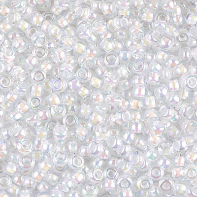 Miyuki 8/0 Seed Beads - 8-284 - White Lined Crystal AB