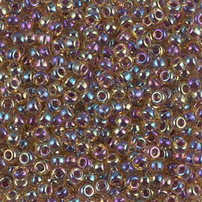 Miyuki 8/0 Seed Beads - 8-342 - Berry Lined Light Topaz AB