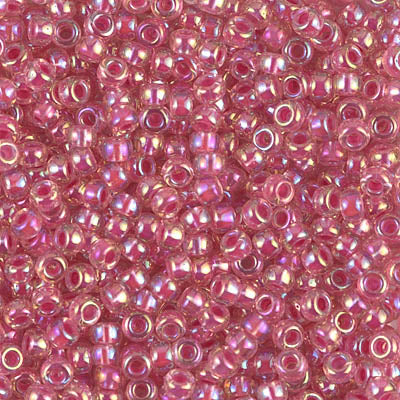 Miyuki 8/0 Seed Beads - 8-355 - Hot Pink Lined Crystal AB