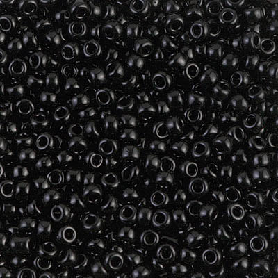 Miyuki 8/0 Seed Beads - 8-401 - Opaque Black