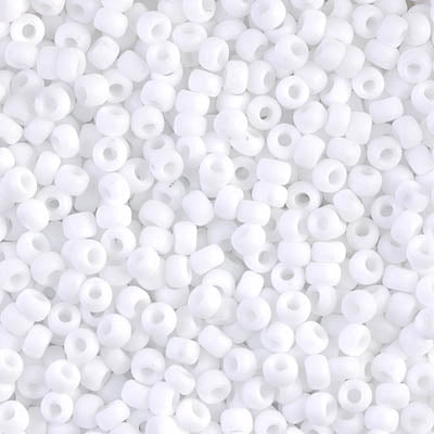 Miyuki 8/0 Seed Beads - 8-402F - Matte White
