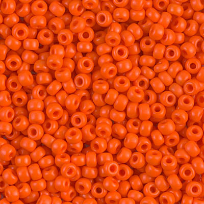 Miyuki 8/0 Seed Beads - 8-406 - Opaque Orange
