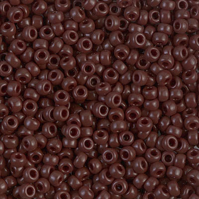 Miyuki 8/0 Seed Beads - 8-409 - Opaque Dark Brown