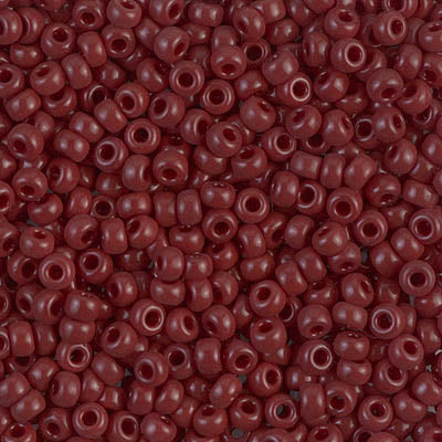 Miyuki 8/0 Seed Beads - 8-419 - Opaque Red Brown