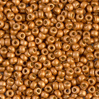 Miyuki 8/0 Seed Beads - 8-4203F - Duracoat Galvanized Matte Yellow Gold