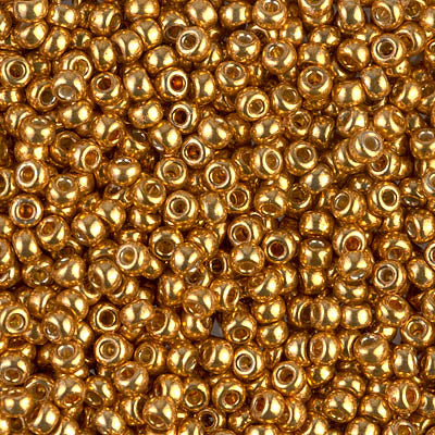 Miyuki 8/0 Seed Beads - 8-4203 - Duracoat Galvanized Yellow Gold
