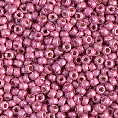 Miyuki 8/0 Seed Beads - 8-4210F - Duracoat Galvanized Matte Hot Pink