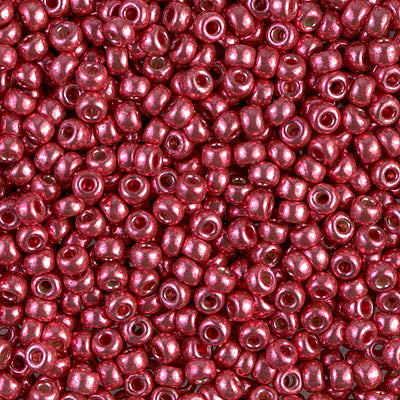 Miyuki 8/0 Seed Beads - 8-4211 - Duracoat Galvanized Lt Cranberry