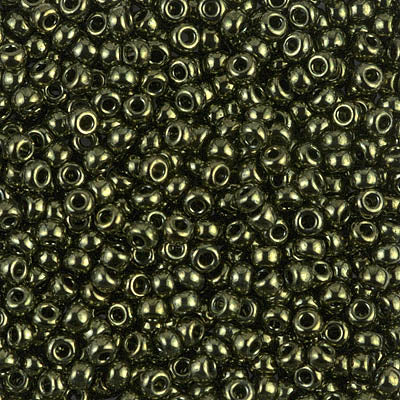 Miyuki 8/0 Seed Beads - 8-459 - Metallic Olive
