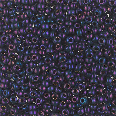 Miyuki 8/0 Seed Beads - 8-469 - Metallic Bronze Eggplant Iris