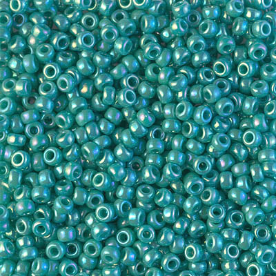 Miyuki 8/0 Seed Beads - 8-481 - OP Turquoise Green AB