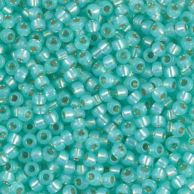 Miyuki 8/0 Seed Beads - 8-571 - Dyed Sea Green S/L Alabaster