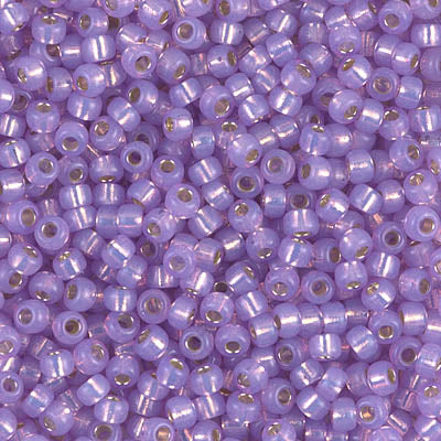 Miyuki 8/0 Seed Beads - 8-574 - Dyed Lilac S/L Alabaster