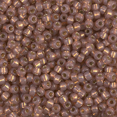 Miyuki 8/0 Seed Beads - 8-641 - Dyed Rose Bronze Silver Lined Alabaster