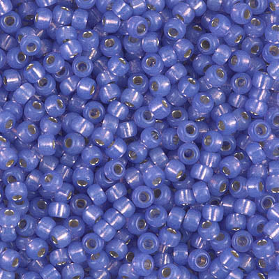 Miyuki 8/0 Seed Beads - 8-649 - Dyed Violet Silver Lined Alabaster