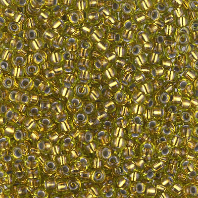 Miyuki 8/0 Seed Beads - 8-975 - Copper Lined Pale Chartreuse