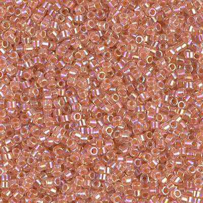 DB0054 - DB054 - Dk Peach Lined Crystal AB