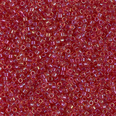 DB0062 - DB062 - Lt Cranberry Lined Topaz Luster