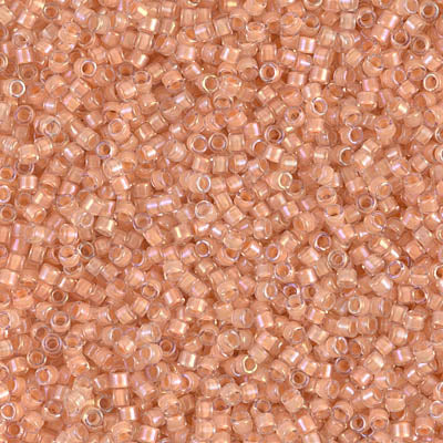 DB0067 - DB067 - Lt Peach Lined Crystal Luster