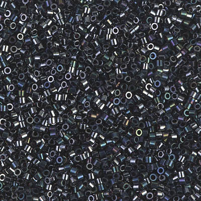 Miyuki Delica 8/0 Seed Beads - DBS001 - Metallic Gun Metal