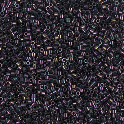Miyuki Delica 8/0 Seed Beads - DBS004 - Metallic Dark Plum Iris