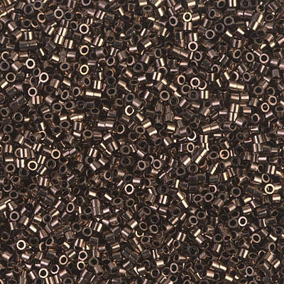 Miyuki Delica 8/0 Seed Beads - DBS022 - Metallic Dark Bronze