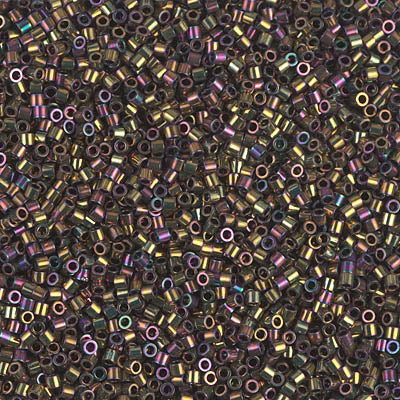 Miyuki Delica 8/0 Seed Beads - DBS023 - Metallic Smoky Gold Iris