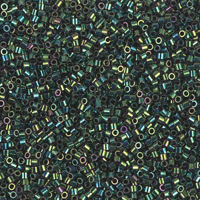 Miyuki Delica 8/0 Seed Beads - DBS027 - Metallic Dark Green Iris