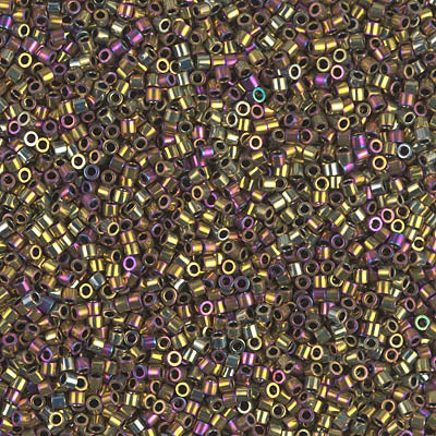 Miyuki Delica 8/0 Seed Beads - DBS029 - Metallic Purple/Gold Iris
