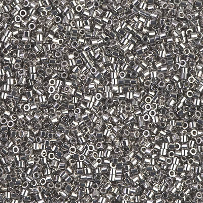 Miyuki Delica 8/0 Seed Beads - DBS038 - Palladium Plated