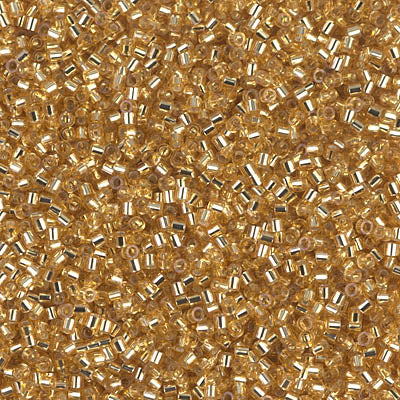 Miyuki Delica 8/0 Seed Beads - DBS042 - Silver Lined Gold