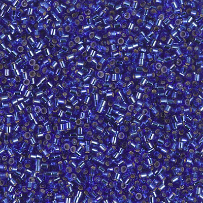 Miyuki Delica 8/0 Seed Beads - DBS047 - Silver Lined Cobalt