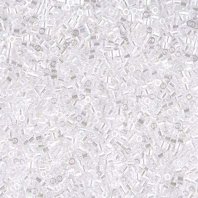 Miyuki Delica 8/0 Seed Beads - DBS050 - Crystal� Luster
