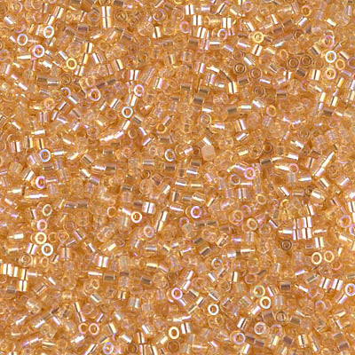 Miyuki Delica 8/0 Seed Beads - DBS100 - Transparent Light Topaz AB