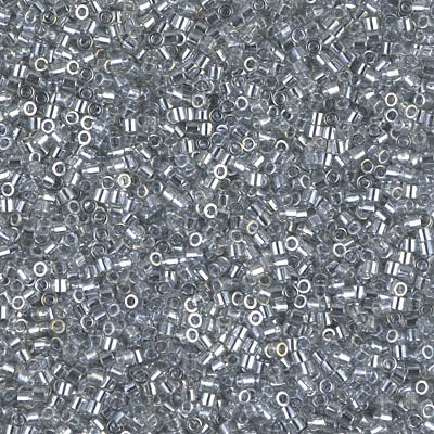 Miyuki Delica 8/0 Seed Beads - DBS114 - Transparent Silver Grey
