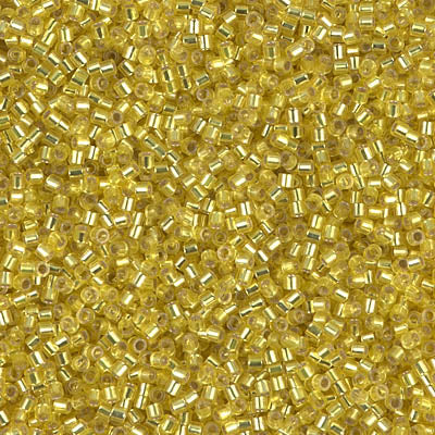 Miyuki Delica 8/0 Seed Beads - DBS145 - Silver Lined Yellow