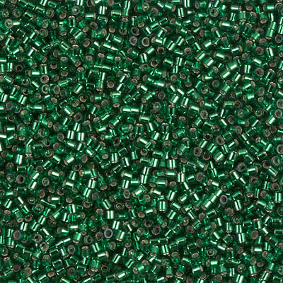 Miyuki Delica 8/0 Seed Beads - DBS148 - Silver Lined Green